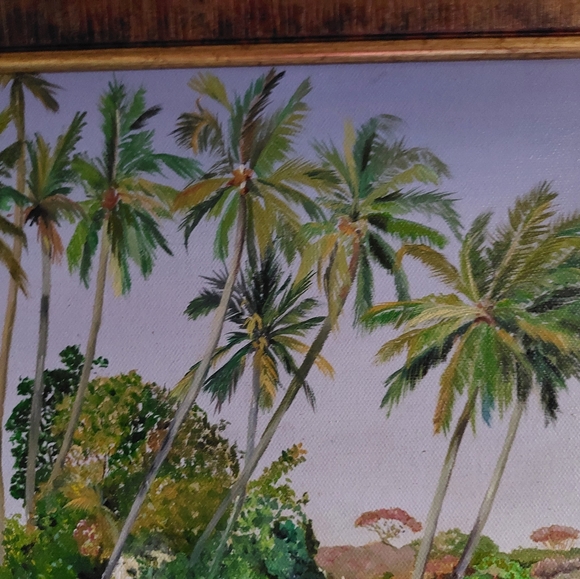 Oil painting framed 25 inches x 17 inches with frame - Picture 5 of 7